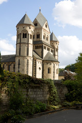 Fototapeta na wymiar The Maria Laach abbey in Germany