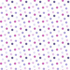Seamless pattern. Multi-colored circles on a white background.