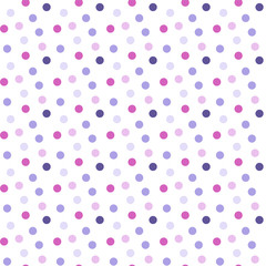 Seamless pattern. Multi-colored circles on a white background.