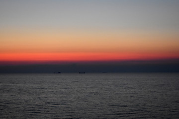 Sea sunset, peace and tranquility. Морской закат, тишина и спокойствие