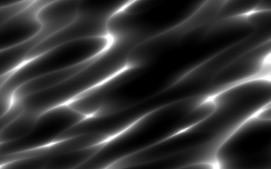 white gradient wave caustics on black 
