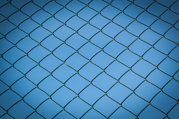Fototapeta na wymiar wire fence, made of mesh
