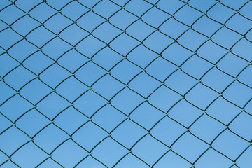 Fototapeta na wymiar wire fence, made of mesh