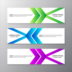 Naklejka premium Abstract Liquid Banner Template, gradient color, modern layout web header, footer, advertising