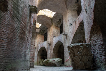 Pozzuoli, Naples, Italy. 20 August 2019. The Flavian Amphitheater is one of the two Roman...