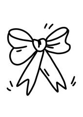 line icon of christmas and celebrations. decorative elements, design in outline styles. Christmas flat icon on white background