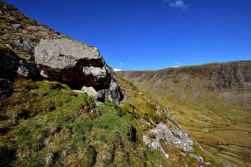 Hanging Stone on the slope of Base Brown