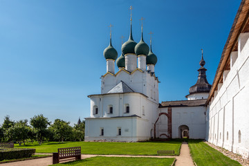 Rostov Veliky Kremlin. Rostov is an ancient Russian city, part of the popular tourist route Golden Ring of Russia