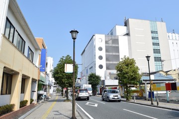 Fototapeta na wymiar Downtown of Iwaki City, Fukushima Prefecture, Japan