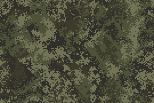 Professional seamless pixel summer camouflage for your production or design