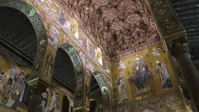 Cappella Palatina, Palazzo dei Normanni di Palermo, Sicilia	