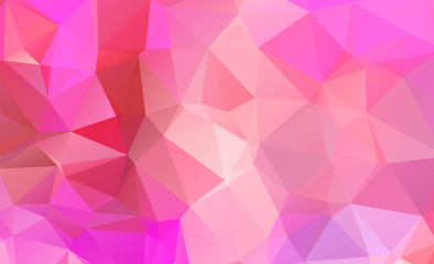 Obraz premium Light Pink vector modern geometric abstract background , Multicolor, Rainbow vector triangle mosaic template