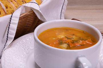carrot soup with chicken