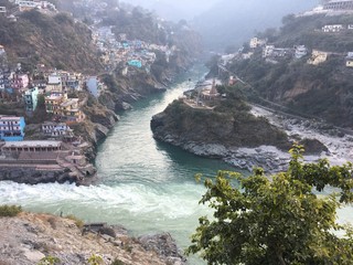 Rudraprayag where Riven Ganges born with the merger of Two rivers