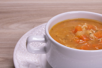 carrot soup with chicken