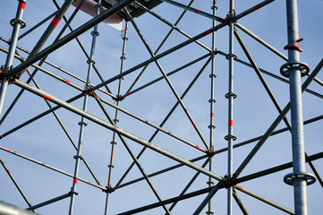 Metal scaffolding