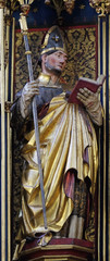 Fototapeta premium Saint Leonard, Twelve Apostles altar in St James Church in Rothenburg ob der Tauber, Germany