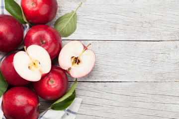 Ripe red apples
