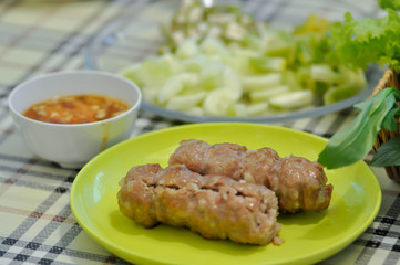 pork sausage or Vietnamese pork sausage
