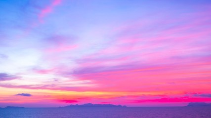 color full twilight of sky and cloudy . copy space and background