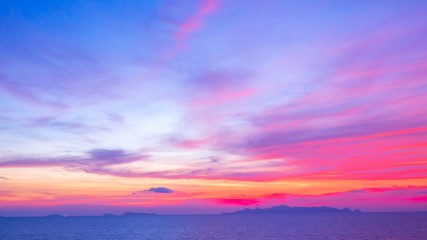 color full twilight of sky and cloudy . copy space and background