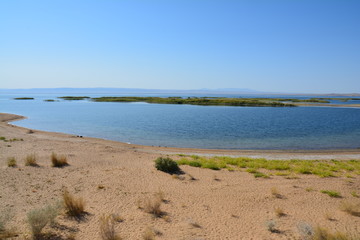 Lac Aydar Désert Kyzylkum Ouzbékistan