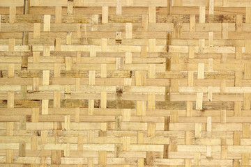 close up woven bamboo pattern