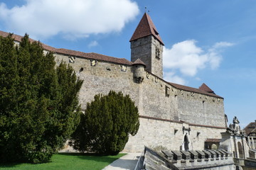 Fototapeta na wymiar Zwinger und Turm Veste Coburg