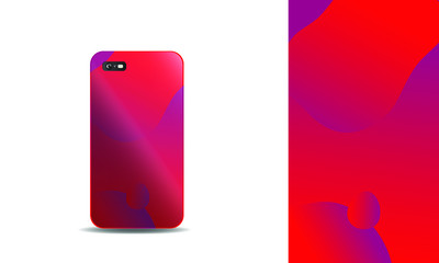 colorful abstract background phone case vector design template