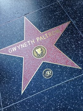 Hollywood, California - July 26 2017: Gwyneth Paltrow Hollywood Walk Of Fame Star On July 26, 2017 In Hollywood, CA. American Actress, Singer, And Food Writer