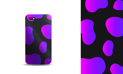 colorful abstract background phone case vector design template