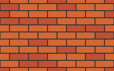 Seamless brick wall, vector eps10 illustration. Endless background