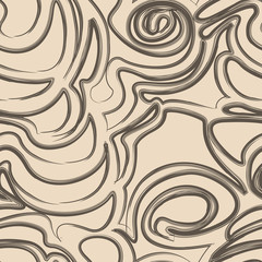 Seamless beige pattern for decoration of fabric or wrapping paper.