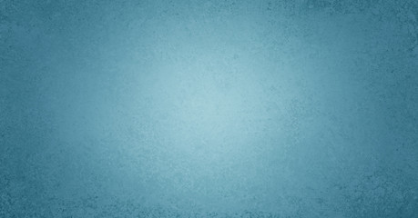 Blue background with soft white center and dark border texture grunge in old elegant blue vintage background paper
