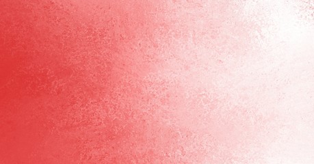 Red and white gradient background colors with old paint texture in blank abstract design