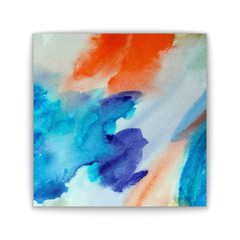 vector hand-drawn watercolor background. Colourful