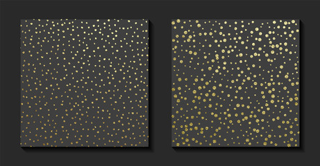 Gold grunge dotted texture. Patina scratch golden elements. Vintage abstract illustration. Bright sketch surface. Overlay distress grain graphic design.