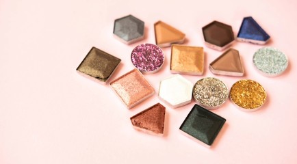 Eye shadows background.