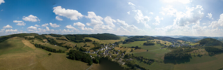 panorama dorf im sauerland