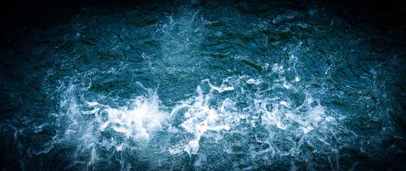 Bubbling water of a mountain river.