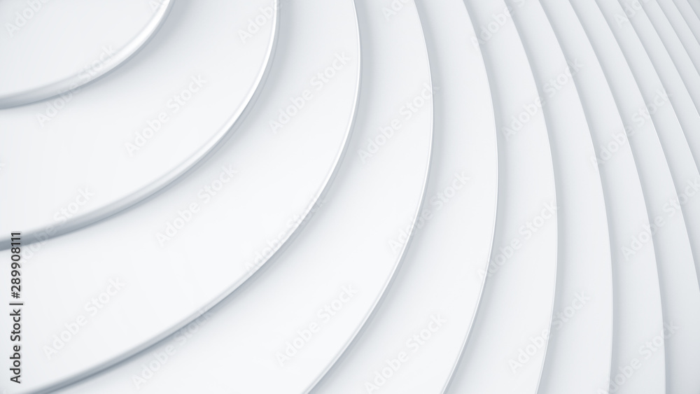 Canvas Prints abstract 3d render waves. modern business illustration background. clean and simple geometric patter