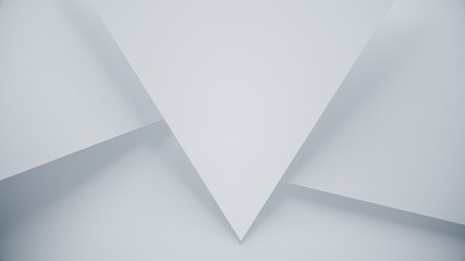 Obraz premium Clean triangles abstract background. Geometric pattern for trendy business slide. Clean and modern texture for corporate template. 3d illustration.