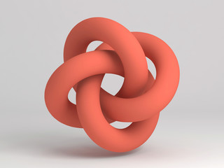 Geometric representation of a torus knot. 3d