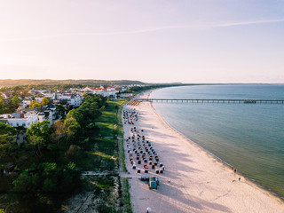 Binz auf der Insel R&uuml;gen von oben