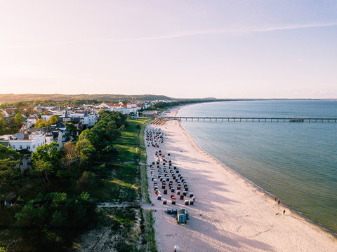 Binz auf der Insel R&uuml;gen von oben