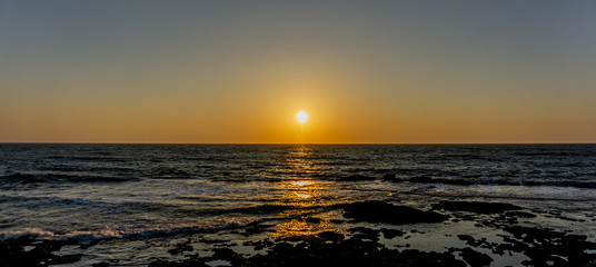 Fototapeta na wymiar Picturesque Sunset at Goa