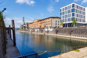 Mainz, der Zollhafen. 11.09.2019.