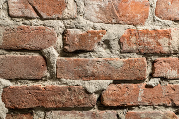 Texture of a brick wall. The old wall.