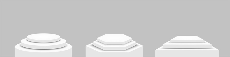 Realistic pedestals collection