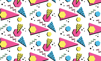 1980's Retro Seamless Pattern